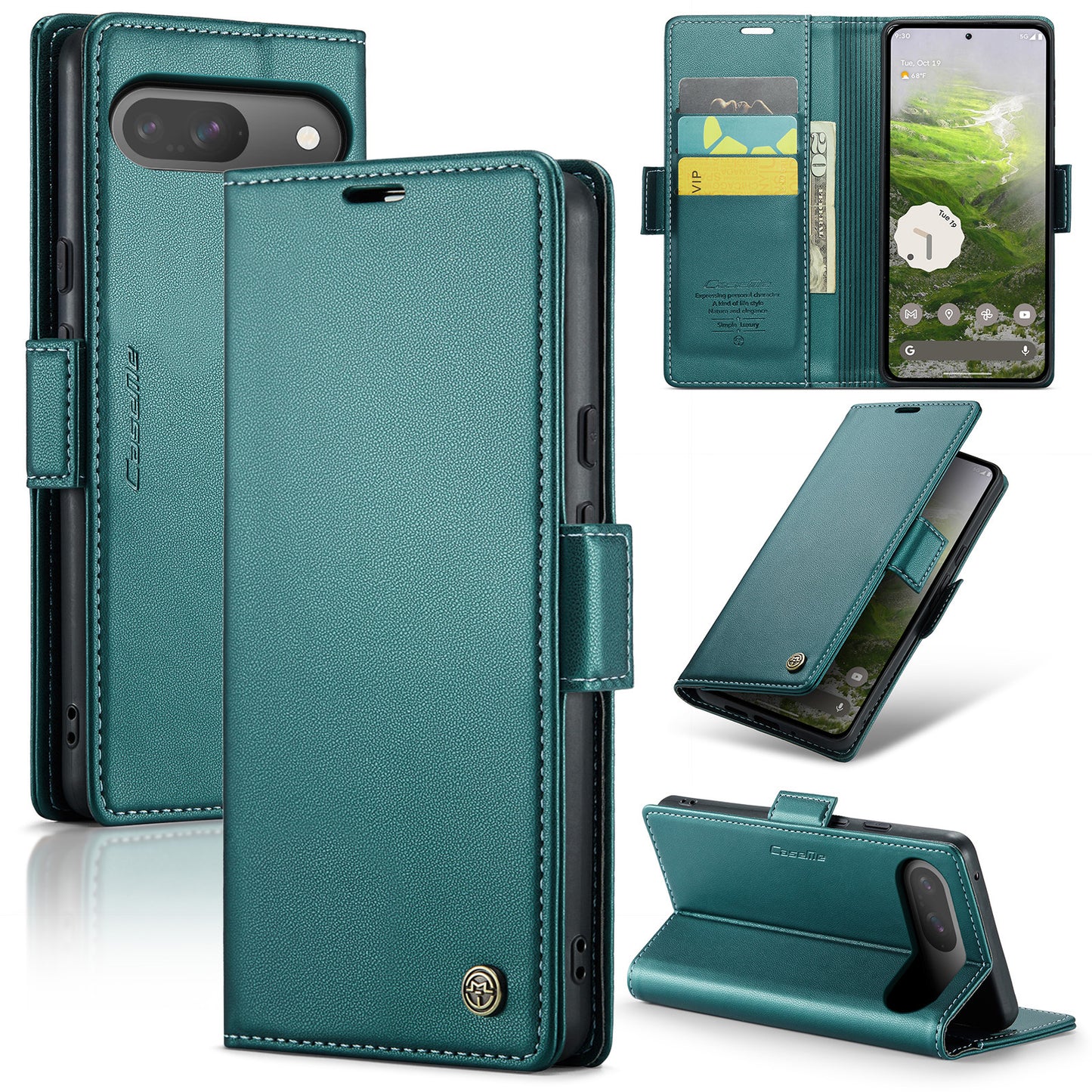New RFID Blocking Card Holder Wireless Charging Phone Case for Google