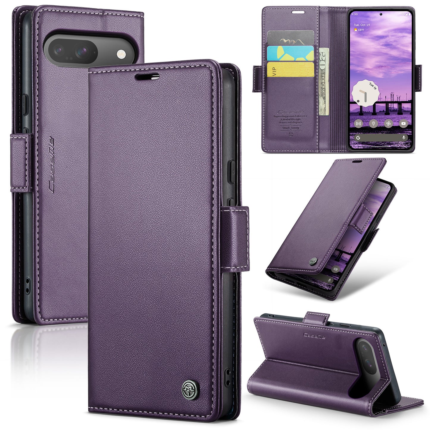 New RFID Blocking Card Holder Wireless Charging Phone Case for Google