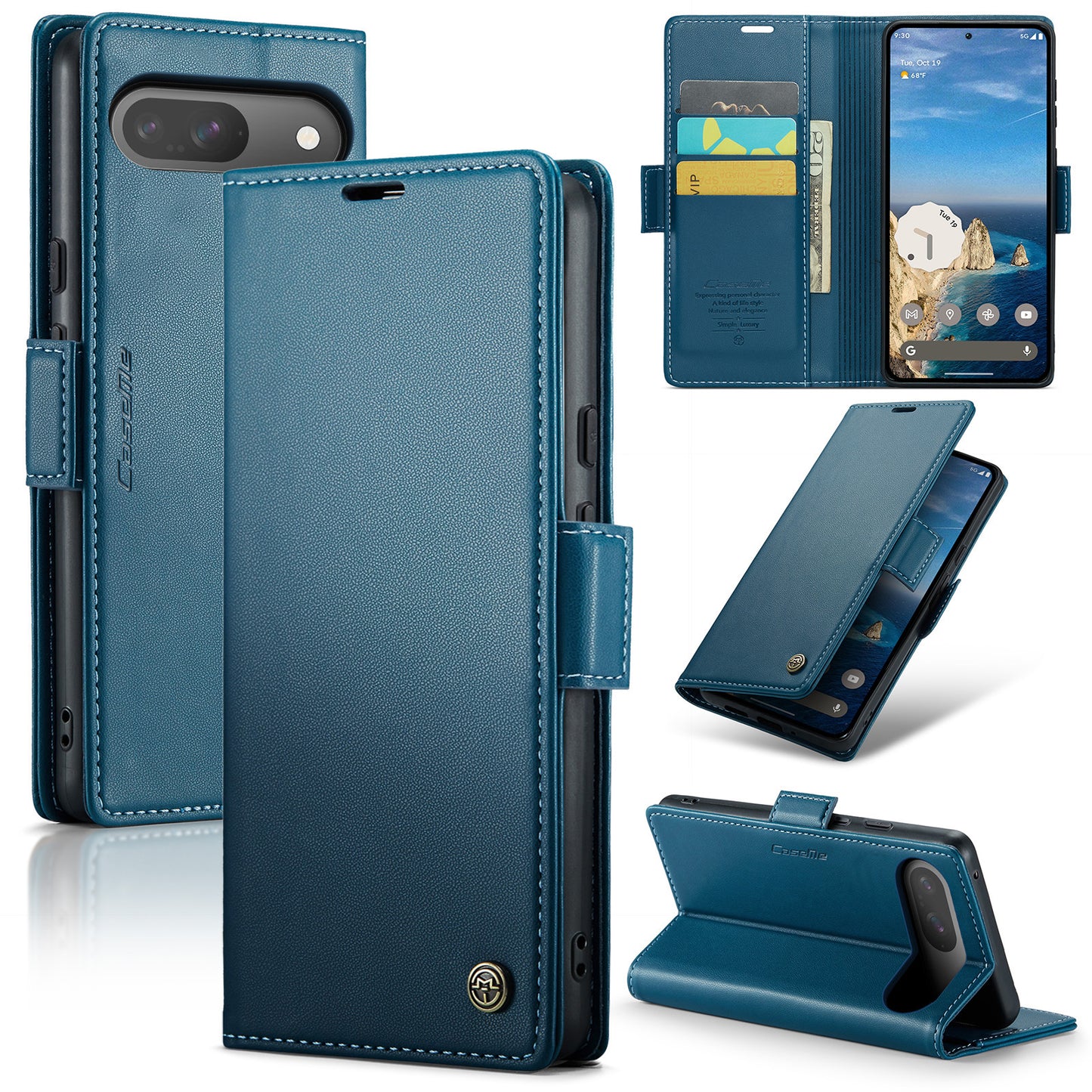 New RFID Blocking Card Holder Wireless Charging Phone Case for Google