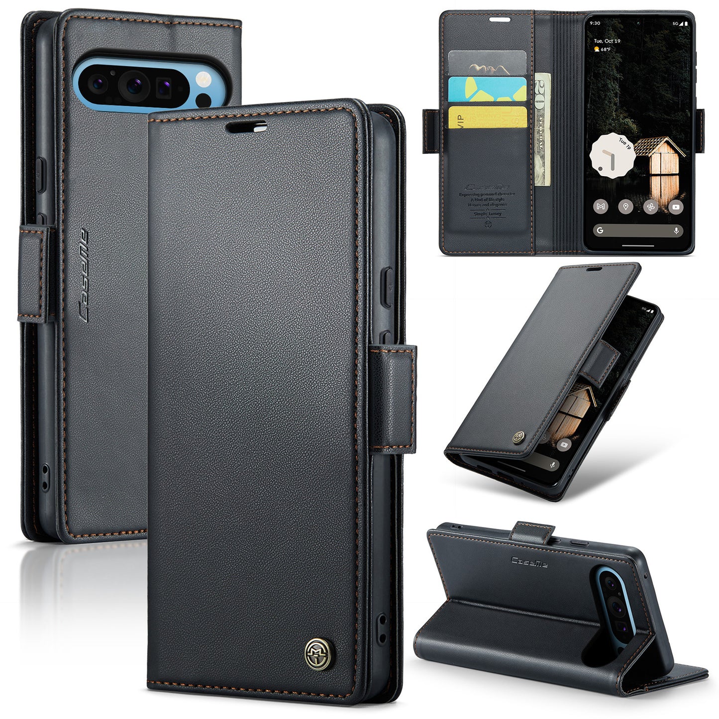 New RFID Blocking Card Holder Wireless Charging Phone Case for Google