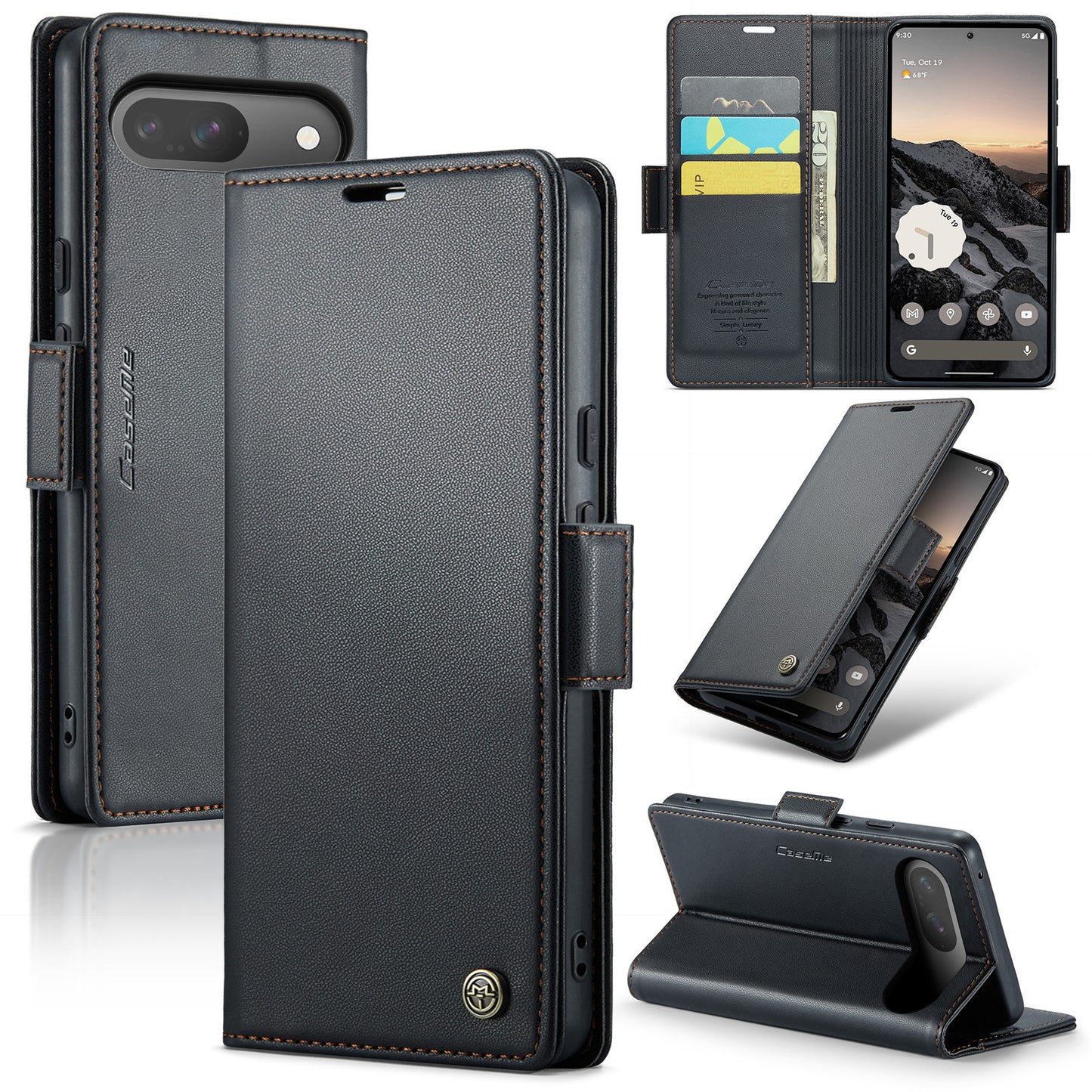 New RFID Blocking Card Holder Wireless Charging Phone Case for Google