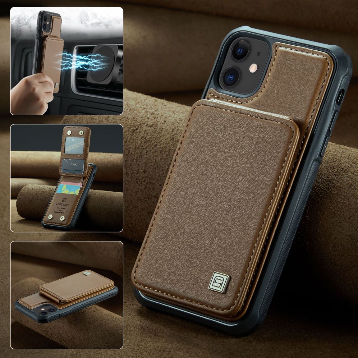 New RFID Blocking Card Holder Phone Case for iPhone