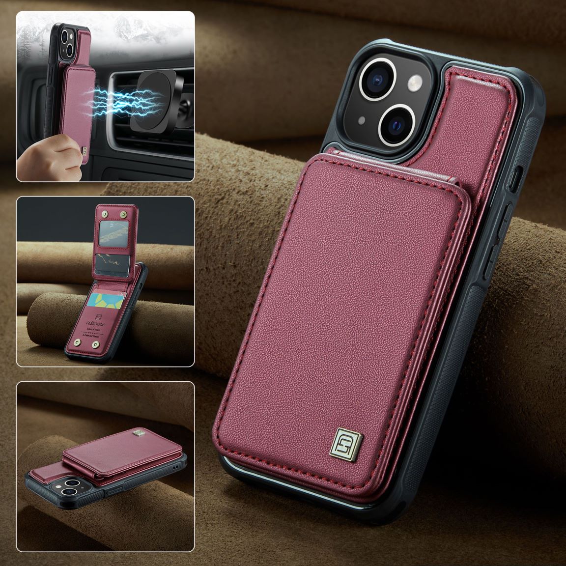 New RFID Blocking Card Holder Phone Case for iPhone