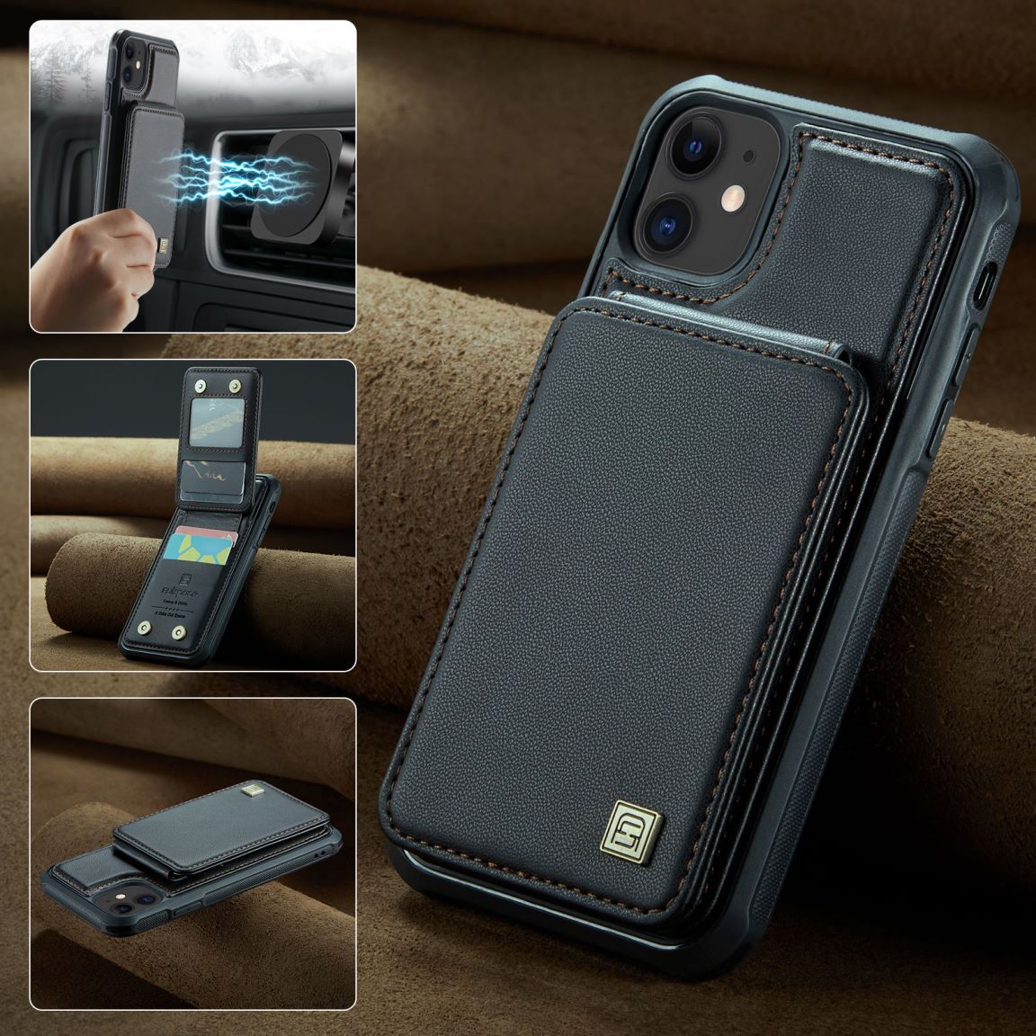 New RFID Blocking Card Holder Phone Case for iPhone