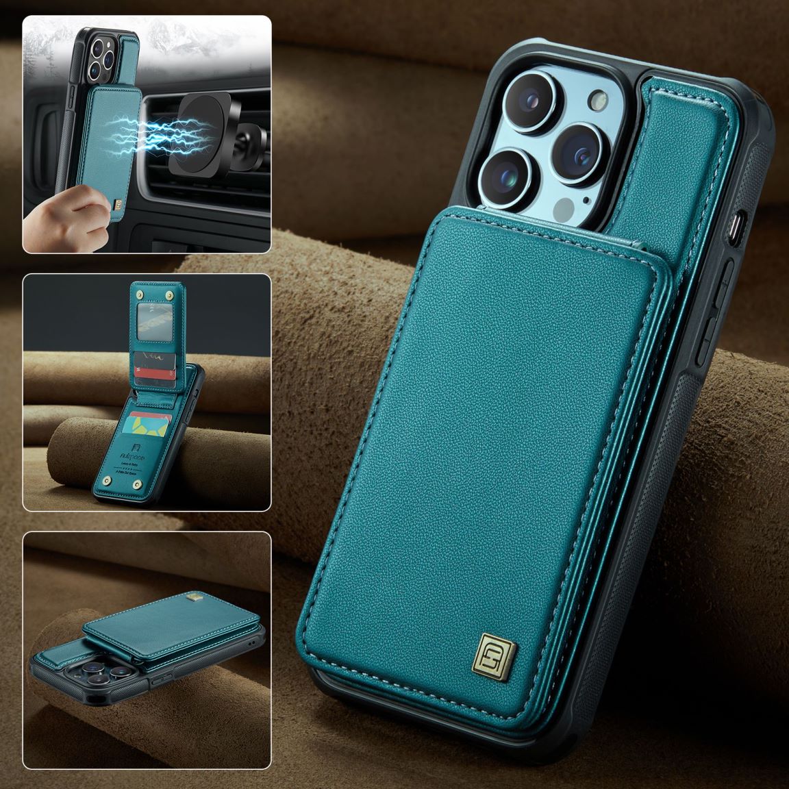 New RFID Blocking Card Holder Phone Case for iPhone