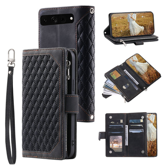 New Zipper Wallet Leather Phone Case for Google Pixel